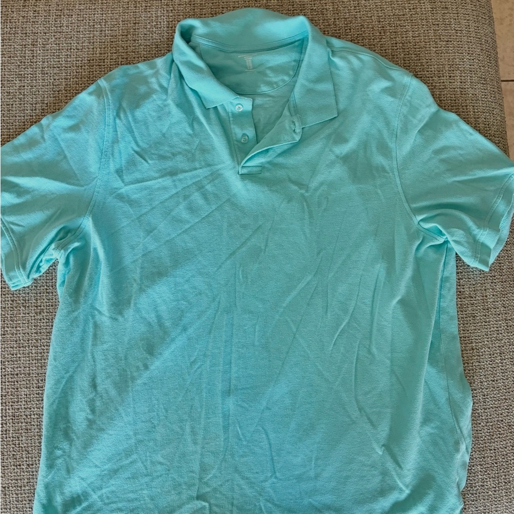 Amazon Essentials Men's Light Blue Polo Shirt
